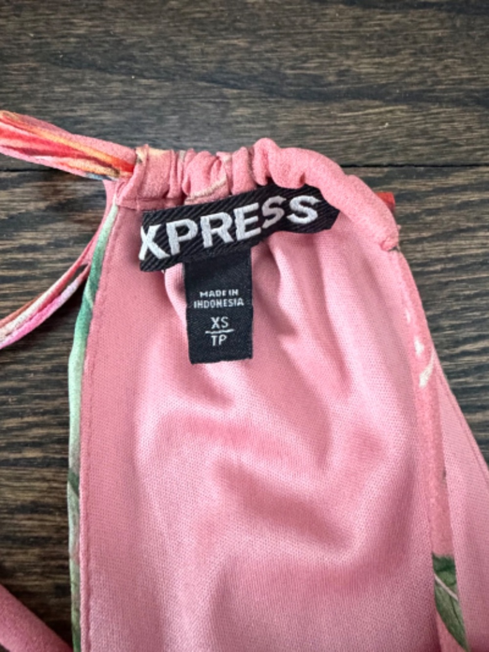 Express Tropical Floral Cutout Maxi Dress - Pink (XS) | NWOT - Picture 5 of 5